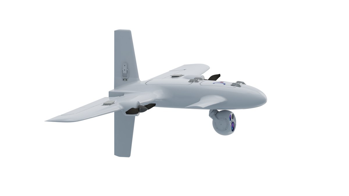 BL60-160 VTOL UAV rendered product view